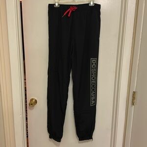 DC Shoes Black nylon joggers Size L